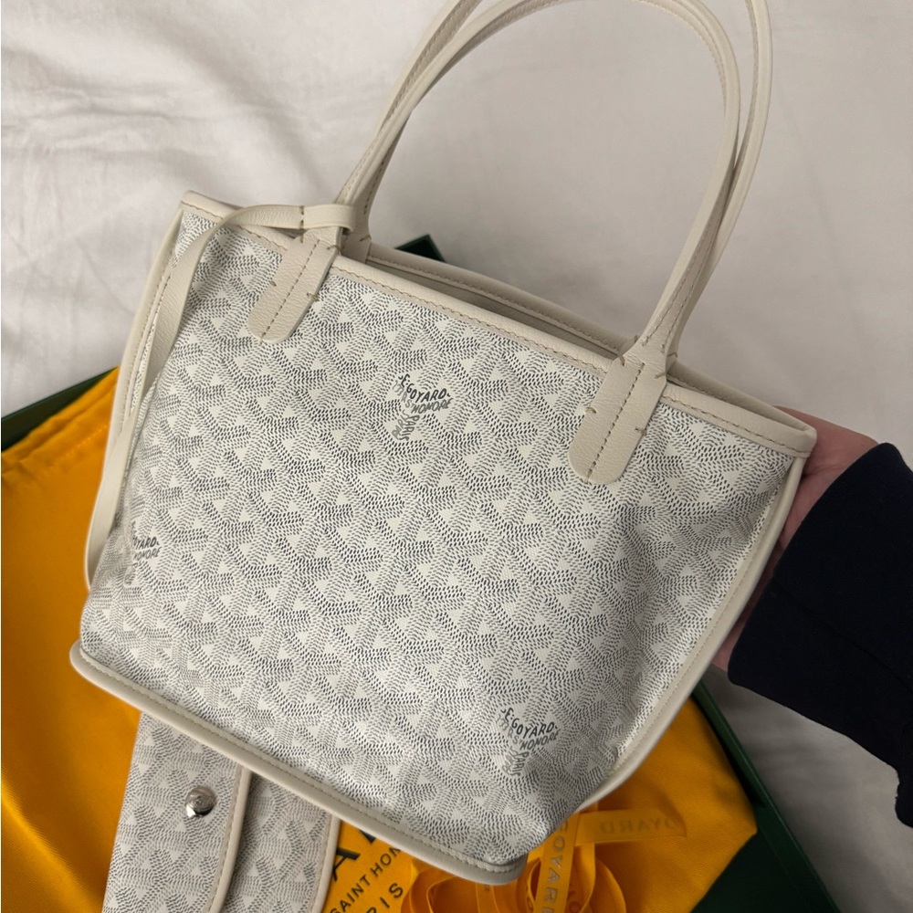 Goyard Mini Anjou bag - white